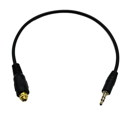 AUX 3.5mm Male to Female Locking Nut Panel Mount Cable Car Stereo Audio Adapter Converter Cord 24K Gold Plated