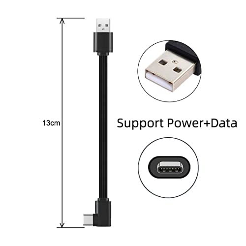 chenyang CY USB 2.0 Type-A Male to USB-C Type-C Male Flat Slim FPC 90 Degree Angled Data Cable for FPV & Disk & Phone 13cm - style: USB 2.0 Type-A to Type-C Right Angle