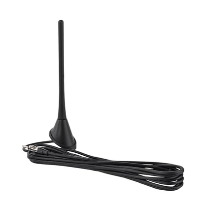 Eightwood Universal AM FM Car Radio Rubber Antenna 7in with Mounting Base - color: antenna mast+base