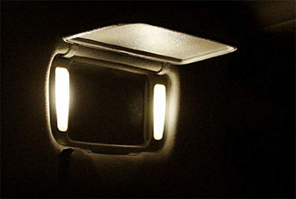 iJDMTOY 3-SMD 29mm 6614F Replacement Bulbs Compatible With Car Sun Visor Vanity Mirror Lights, Warm White - color: Warm White
