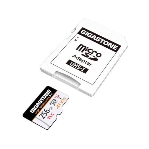 【5 Yrs Free Data Recovery】【Dash Cam】 GIGASTONE 256GB Micro SD Card, TLC High Endurance Pro, Speed Up to 100MB/s, Compatible with REDTIGER Rove VIOFO VANTRUE PRUVEEO ARIFAYZ, MicroSDXC UHS-I A1 V30 U3 - color: 256GB High Endurance Pro 1-Pack