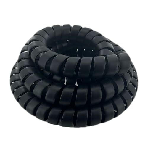 Spiral Wrap Cable Protector - 2.0" OD x 10' Pre-Cut Lengths - Safe Hose Protector to Avoid Wear and Extend Life for Hydraulic Pneumatic Hoses