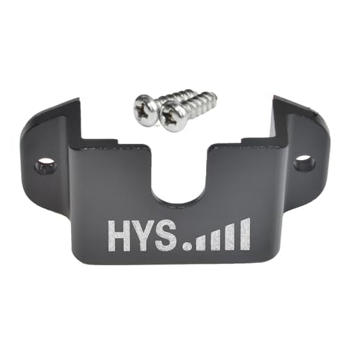 HYS Single Side CB VHF UHF Radio&Mic Hanger Mount w/Screw for Car Truck - color: Black, size: 1 Piece