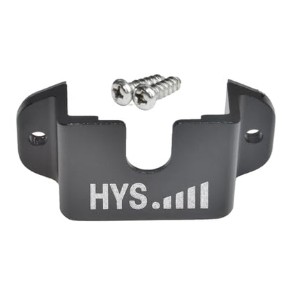 HYS Single Side CB VHF UHF Radio&Mic Hanger Mount w/Screw for Car Truck - color: Black, size: 1 Piece