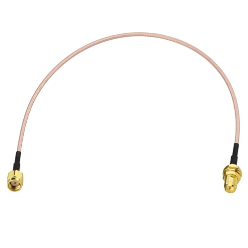 Yuslao RP-SMA Male to RP-SMA Female Bulkhead Mount RG316 Antenna Extension Cable 12inch 30cm Compatible with WiFi Router USB Adapter Security IP Security Camera PCIE Network Card Modem (2-Pack) - size: 12 inch / 30cm (2-Pack)