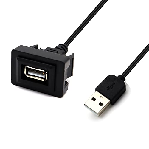 MOTONG Male to Female USB Cable Adapter for Toyota VIOS/ALTIS (32 * 20mm)