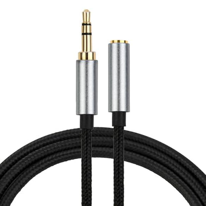 1-Pack 4.9ft/1.5m 3.5mm TRS Male to Female Headphone Extension Cable, Aux Cord Extender, Audio Jack Extender for Headphones,iPhone, iPad, Smartphones, Tablets, Laptops, Media Players - Black
