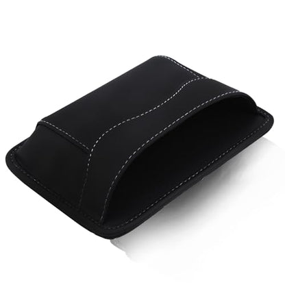 Black Car Seat Side Pocket Organizer - Change Holder, Pouch, Leather Cell Phone Sunglasses Holder, Seat Gap Filler Accessories Organizer