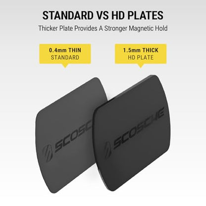 Scosche MPLT54T-4PKBP0 MagicMount Replacement Plate Kit for Magnetic Car Phone Mount Holder, Metal Plates w/Extra Strength Hold for Smartphone, Tablet, Magnet Cell Phone Stand & Phone Case, Pack of 4 - size: 4 Plates, style: Heavy Duty