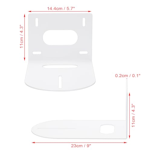 Sumnacon PTZ 카메라 브래킷 화이트 범용 PTZ 카메라 마운트 브래킷 다양한 PTZ 카메라와 호환 가능, 견고한 금속 벽 장착 PTZ 카메라 브래킷, 사무실, 교회용 나사 포함 - color: 화이트.