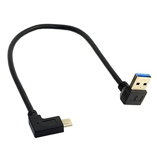 Reversible USB 3.1 USB-C Angled to 90 Degree Down Angled A Male Data Cable for MacBook & Tablet & Mobile Phone - style: USB3.0 to Down