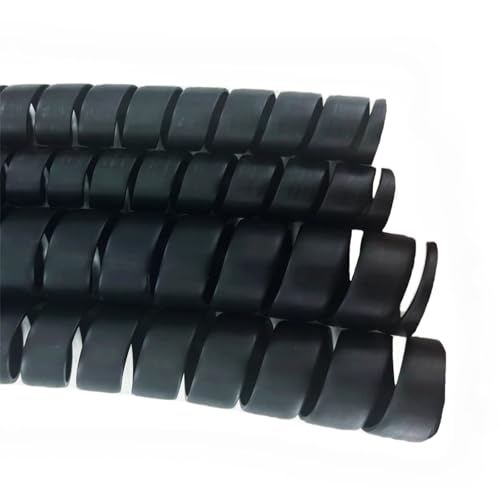 Spiral Wrap Cable Protector - 2.0" OD x 10' Pre-Cut Lengths - Safe Hose Protector to Avoid Wear and Extend Life for Hydraulic Pneumatic Hoses