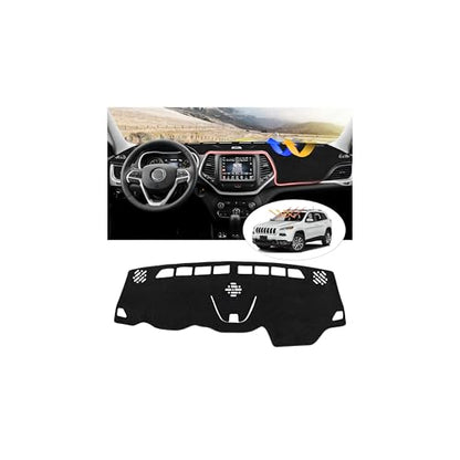 CARTIST Dash Cover Fits for Jeep Cherokee 2014-2023 (NOT for Grand Cherokee) (Only Fits Cherokee Latitude) Dashboard Cover Mat for Cherokee Accessories - size: Jeep Cherokee 2014-2023