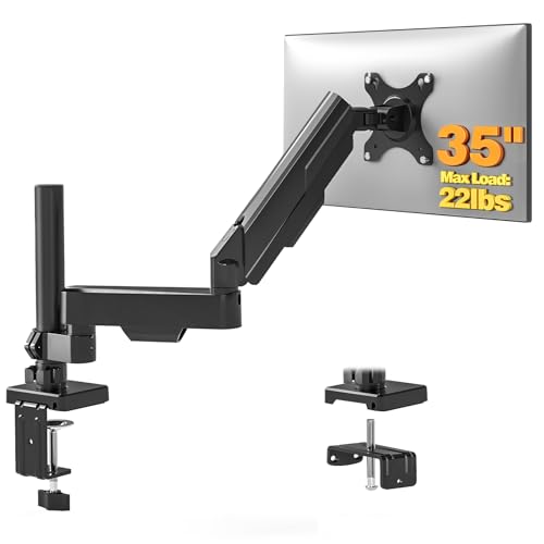 TVON Single Monitor Stand & Monitor Arm Desk Mount up to 35 Inches - size: Single Monitor Stand