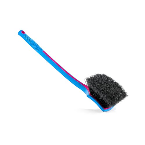 Detail Factory - Fender Well Brush - Ergonomic ProGrip Handle, Stiff Synthetic Bristles, Ergonomic Design, Clean Your Wheel Wells with Ease - Octane Underglow - color: Underglow