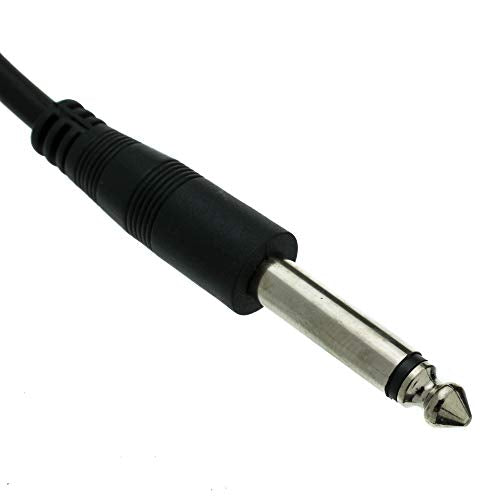 CableWholesale 1/4 Inch Mono Extension Cable, 6 feet 1/4" Male to 1/4" Female Plug for Electric Instruments (Guitar, Keyboard, Amplifier, Speakers, Synthesizers) - style: 1/4 Mono Male to 1/4 Female