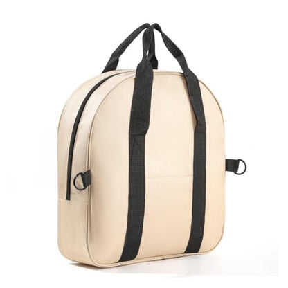 Cable Organizer Bag - Heavy Duty Water Resistant Cable Management Storage Bag - Perfect for Jumper Cables, RV Sewer Pipe, EV Charging Cord Storage, Camper and Garden Hoses (Beige, 15.8" X 15")