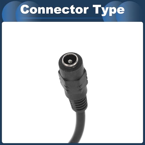 Universal Car Reverse Rear View Parking Camera Video Cable 4 in 1 DC Backup Camera Video Cable Extension for Monitor and Backup Black 0.37M