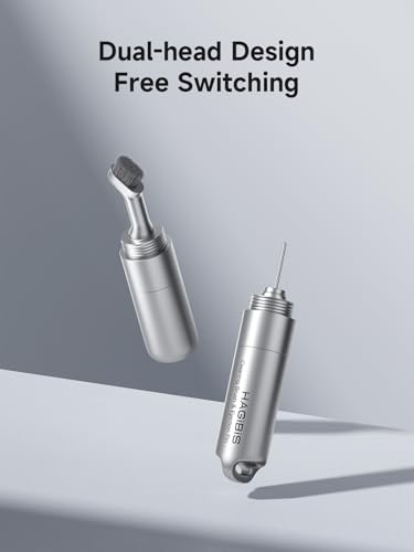 Hagibis SIM Card Ejector Tray Removal Tool with Cleaning Brush, 2 in 1 EDC Portable Keychain Eject Pins Reset Needle Opener Cleaning Pen for iPhone Airpods Pro (CP02) - color: CP02