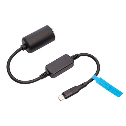 USB C Male to 12V Car Cigarette Lighter Socket Female Converter Cable 1 Feet,18W USB C to Cigarette Lighter Adapter for Dash Cam, GPS