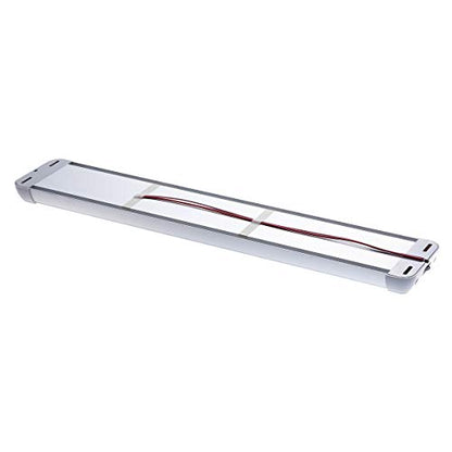 Raycharm RV Enclosed Trailer Interior LED Scene Light, 22.0" x 3.9" Aluminum Housing, 6000K Cool-White Large Spaces Illuminating, High-Output Low Ampere Draw, On/Off Rocker Switch, 12V-24V DC, 1-Pack - size: 22.0" x 3.9"