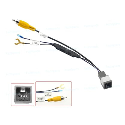8 Pin for Mitsubishi Outlander ASX GF GG ZJ 2013-2020 Car Radio Stereo OEM Reverse Parking Rearview Back UP Camera Video Input RCA Adapter Converter Male Plug - style: Male