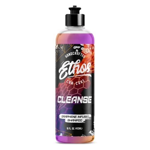 Ethos Cleanse - Graphene Ceramic Coating Infused Car Wash Soap Ultra Slick, High Suds For Foam Gun, Foam Cannon, Detailing Bucket (16oz) - size: 16 Fl Oz (Pack of 1)