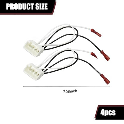 4 PCS Car Door Speaker Wiring Harness, 72-5602 Audio Speaker Wire Cable Compatible with Ford Focus F-150 F-250 EcoSport Mazda 3 CX-5 CX-9 Speakers Adapter Connector Adaptor Plug