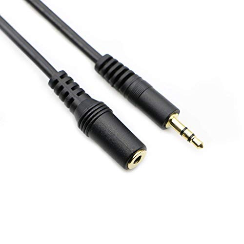 3.5mm Stereo Male to Female Extension Audio Cable Cord (18 Feet) - size: 18 Feet