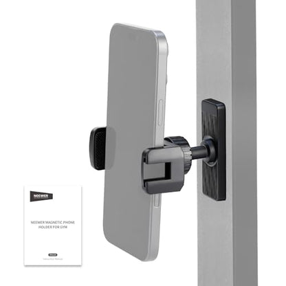 NEEWER Magnetic Phone Holder Mount Stand, Home Gym Workout Forklift Decor Stuff Essential Accessories Gear Compatible with iPhone Android Samsung for Women Men Girl Boy Video Recording, PA119
