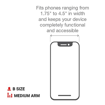 RAM MOUNTS X-Grip Large Phone Mount with Medium Arm Twist-Lock Suction Cup - style: Medium Arm