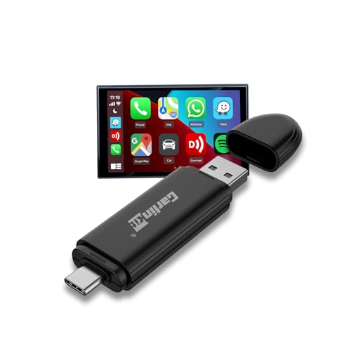 CarlinKit CarPlay Wireless Adapter MiNi SE 2026 - Auto Connect Online Update for iPhone, Apple CarPlay Wireless Adapter Convert OEM Wired CarPlay Cars, Plug & Play Dongle - color: Black