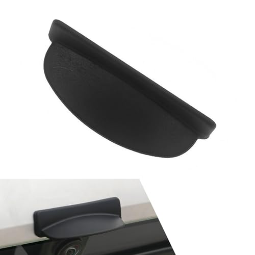 Car Backup Camera Rain Shield, Silicone Rear View Camera Anti-Rain Cover, Rainproof Protector for Enhanced Reverse Visibility, Universal for Cars, Trucks, SUVs (Black) - color: Black