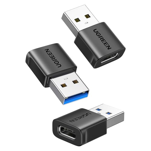 UGREEN USB to USB C Adapter 3Pack, 10Gbps Female to Male Converter