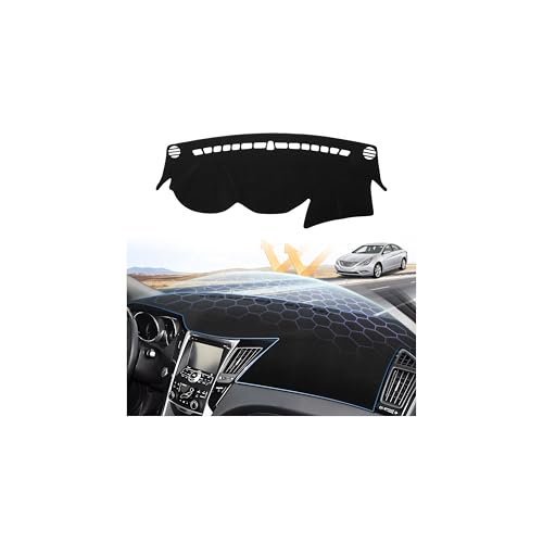 Sunsdrew Dash Cover for Hyundai Sonata 2011-2014 Dashboard Cover Mat - size: 11-14 Hyundai Sonata Dash Cover