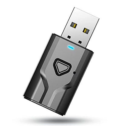 NETVIP Bluetooth 5.0 2-in-1 Transmitter and Receiver, Low Latency USB Bluetooth Audio Adapter for TV, Car, Home Stereo, Speaker, Smart TV, Tablet, Smartphone, Desktop, Headphones