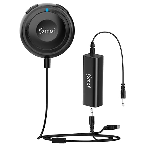 Smof Bluetooth Aux Car Adapter, BT5.2 Audio Receiver for Car/Home Stereo - size: Without Charger