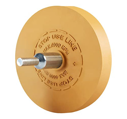 1 PCS Decal Remover Eraser Wheel Rubber Adhesive Wheel for Cars - size: Flat 1 PCS