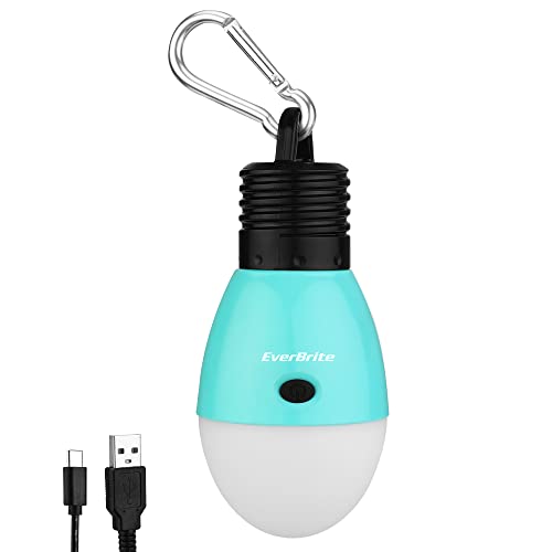 EverBrite Rechargeable Camping Light, 3 Modes with Clip Hook, Blue - color: Blue