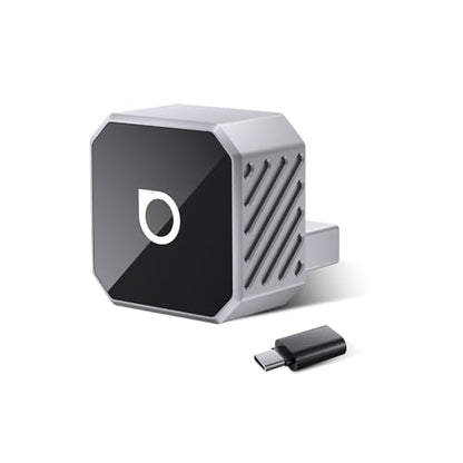 OTTOCAST Mini Cube 3.0 Wireless Carplay Adapter & Android Auto Wireless Adapter Silver (2-in-1) – Plug & Play for iPhone & Samsung/Android Phones, Two Phones Memory, Auto-Reconnect, Stable 5GHz WiFi - color: Silver (USB-A&C)