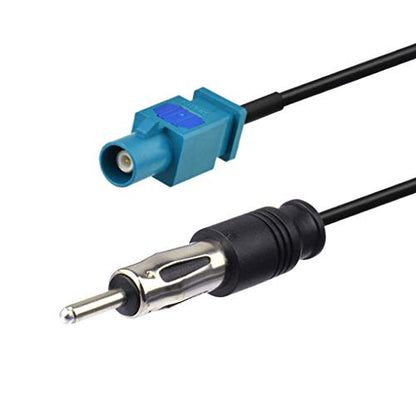 Bingfu Universal Vehicle Car Stereo FM AM Radio Antenna Adapter Cable Fakra Z Male to DIN Plug Connector Cable 15cm 6 inch for Car Stereo Audio HD Radio Head Unit CD Media Player Receiver - color: Fakra Z to DIN Plug 6inch