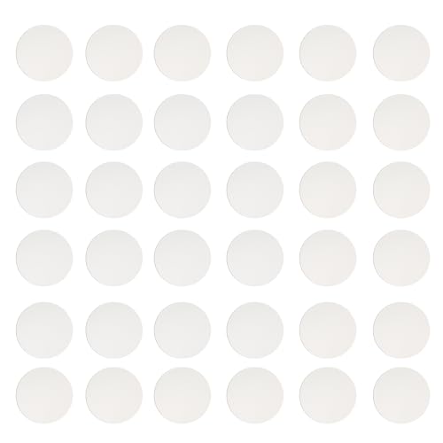 PATIKIL 20mm Metal Plate for Phone Magnet, 36pcs Round Adhesive Metal Plate Replacement Stickers for Magnetic Car Mount Holder Phone Case Wall, Silver Tone - size: 20mm