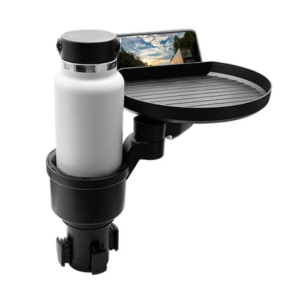 Macally Car Cup Holder Tray and Cup Holder Expander with Phone Slot - Enjoy Your Meal - 9" Car Food Tray Table and Drink Holder for Yeti, Hydroflask, etc. - size: Pro