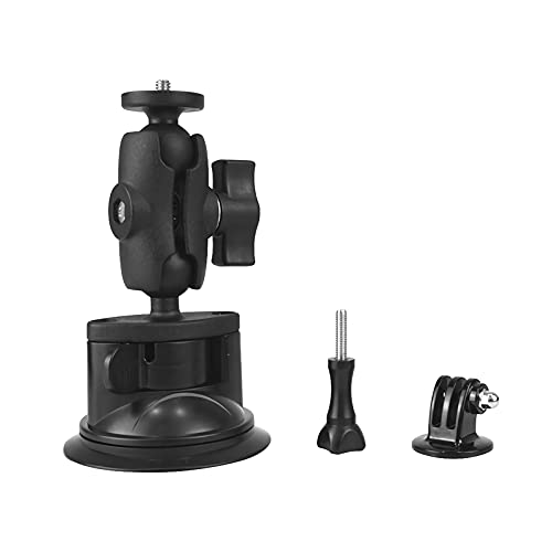 Car Windshield Suction Cup Mount for Insta360 ACE Pro X6 X5 X4 X3 X2 X R RS GO 2 3, GoPro Hero Max Fusin 12 11 Accessories and DJI OSMO Action Camera Dash Cam Holder