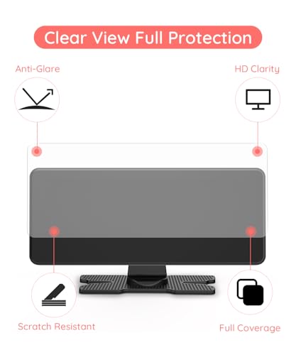 Anti-Glare Screen Protector Film Only for BV3 Orange Baby Car Monitor Display (Glossy/Mirror-Finish Screen Version), Full Coverage HD Clarity, Accessory Only