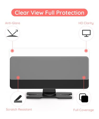 Anti-Glare Screen Protector Film Only for BV3 Orange Baby Car Monitor Display (Glossy/Mirror-Finish Screen Version), Full Coverage HD Clarity, Accessory Only