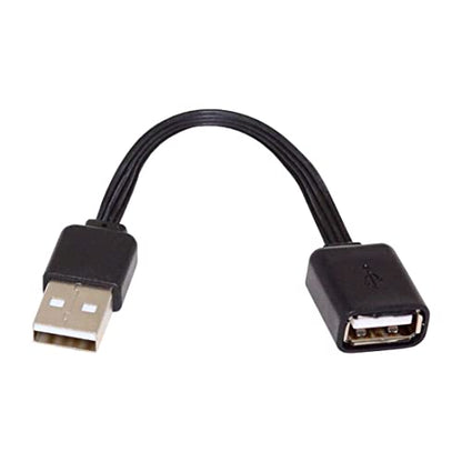 chenyang USB 2.0 Short Flat Cable, USB 2.0 Type A Male to Female 4 Wires 5V 2A Charge Data Extension Silicone Cable 4 Wires 30AWG 13cm - style: USB 2.0 Type-A Male to Female