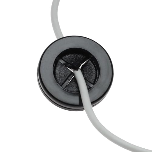 Rubber Grommets for Wiring, Rubber Grommet Kit in 6 Sizes for 5/8", 13/16", 7/8", 1", 1-3/16", 1-1/2" Drill Hole, 51 pcs Black Double-Sided Rubber Plug Solution for Wire Protection - style: Mixed Size
