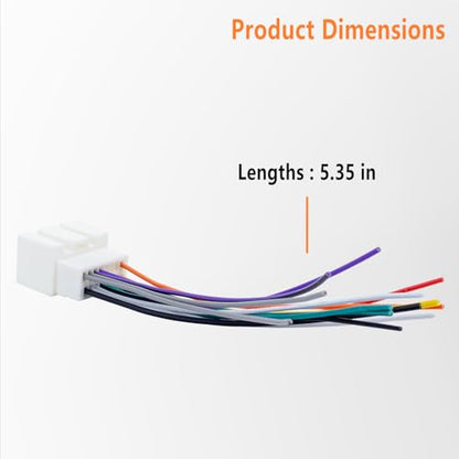 Radio Wiring Harness Connector for Ford 1999-2006 F150/F250 Ranger Explorer Escape, 1998-2005 Lincoln Mercury