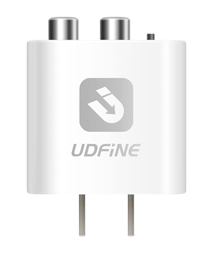 Smart Bluetooth 6.0 to AUX/RCA Adapter & Receiver for Home Stereo, Wireless Bluetooth Adapter for Stereo Receiver, Plug & Play, Sound, Upgrade Old Speakers, Udfine AudioLink